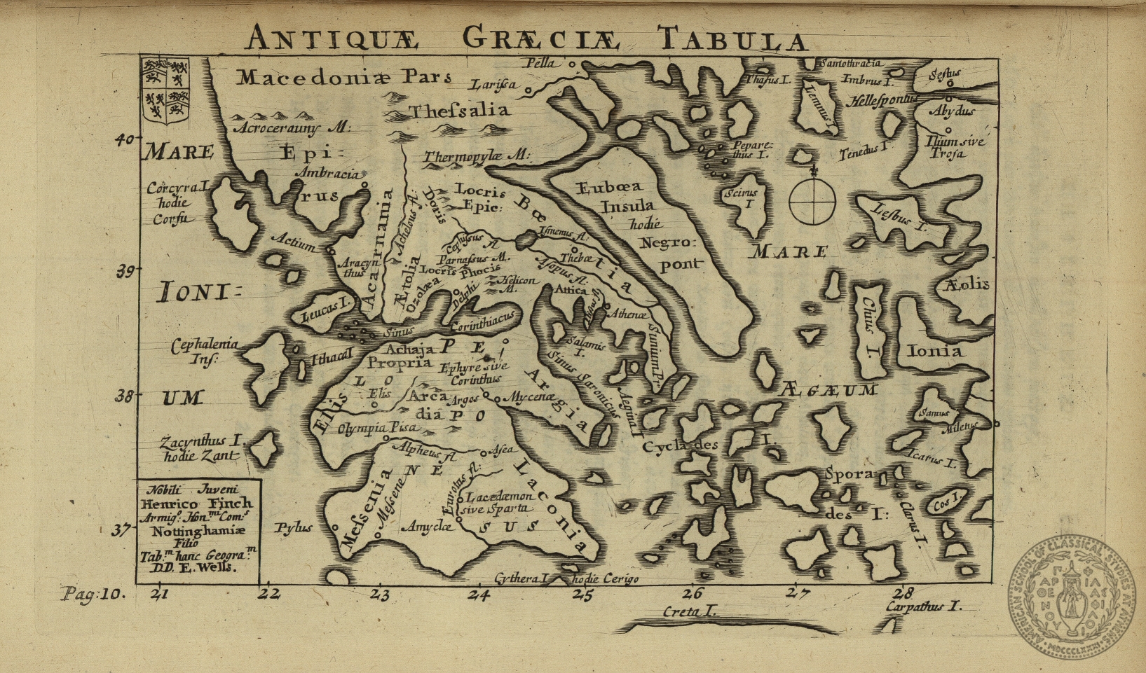 Antiquae Graeciae Tabula